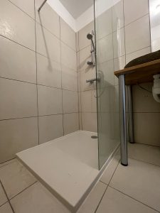 remplacement douche et paroi fixe